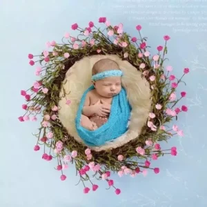 طوق لتركيب الورد في تصوير المواليد