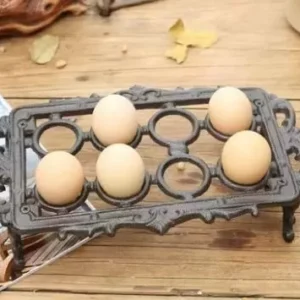 استاند حامل بيض من المعدن مستطيل