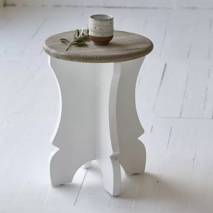 ستول - طاوله خدمة من الخشب الطبيعي