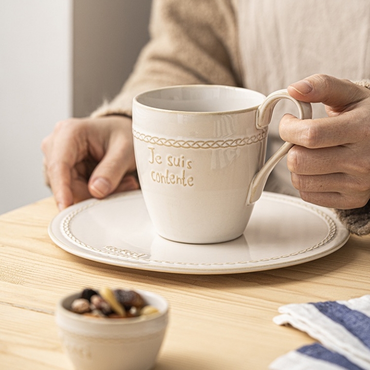 كوب قهوة للفطور من السيراميك سعة 390 مل