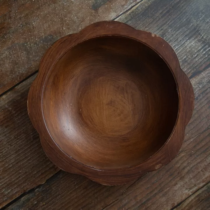 وعاء خشبي خشبي شابي شيك لتصوير المواليد