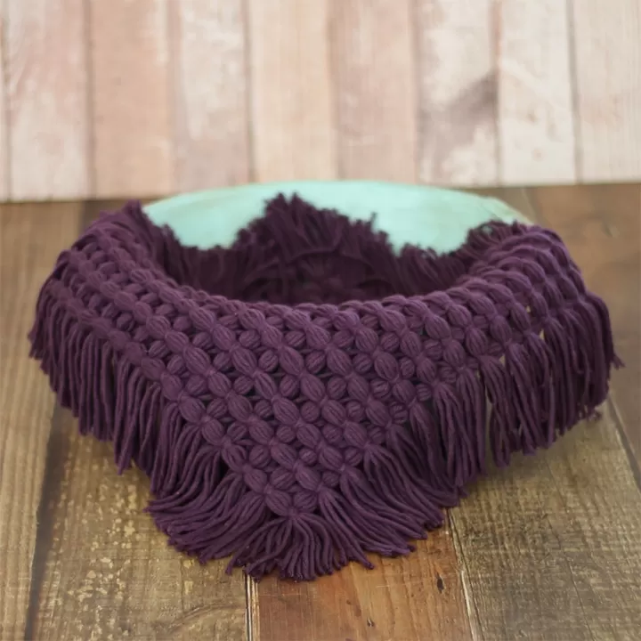 خلفية مربعة من الصوف الناعم بعدة الوان