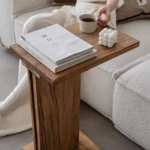 طاولة خدمة ريفية من خشب الصنوبر الطبيعي