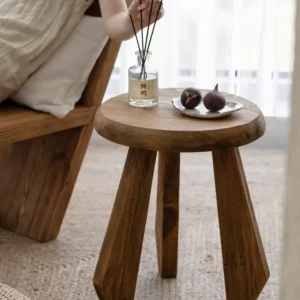 ستول - طاوله خدمة من الخشب الطبيعي