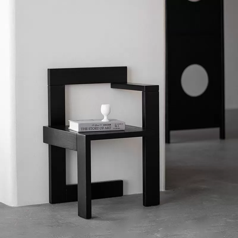 طاولة خدمة جانبية من الخشب الطبيعي