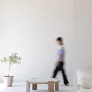 طاولة قهوة لوسط المجلس من خشب الاوك دائريه