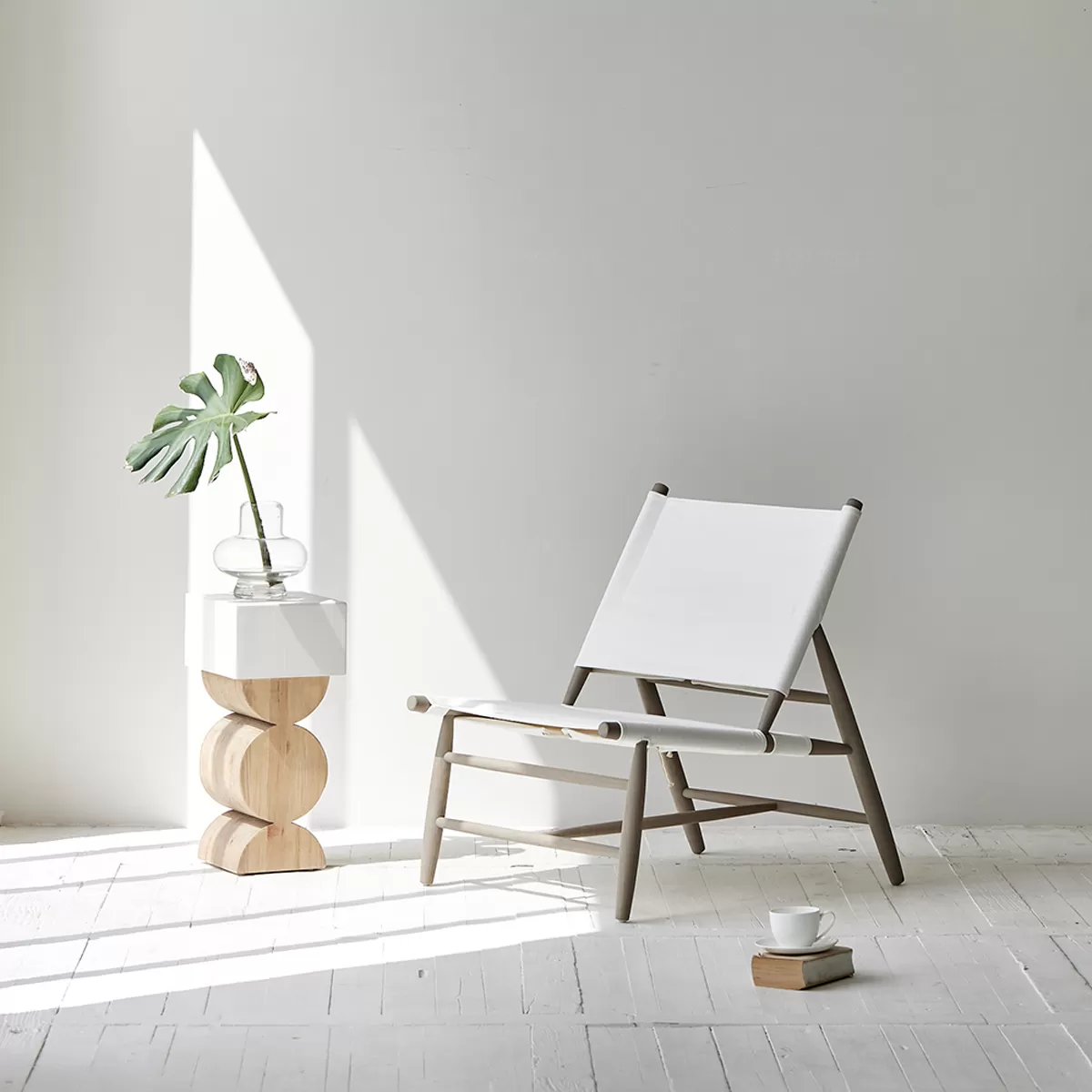 كرسي استرخاء من خشب الاوك