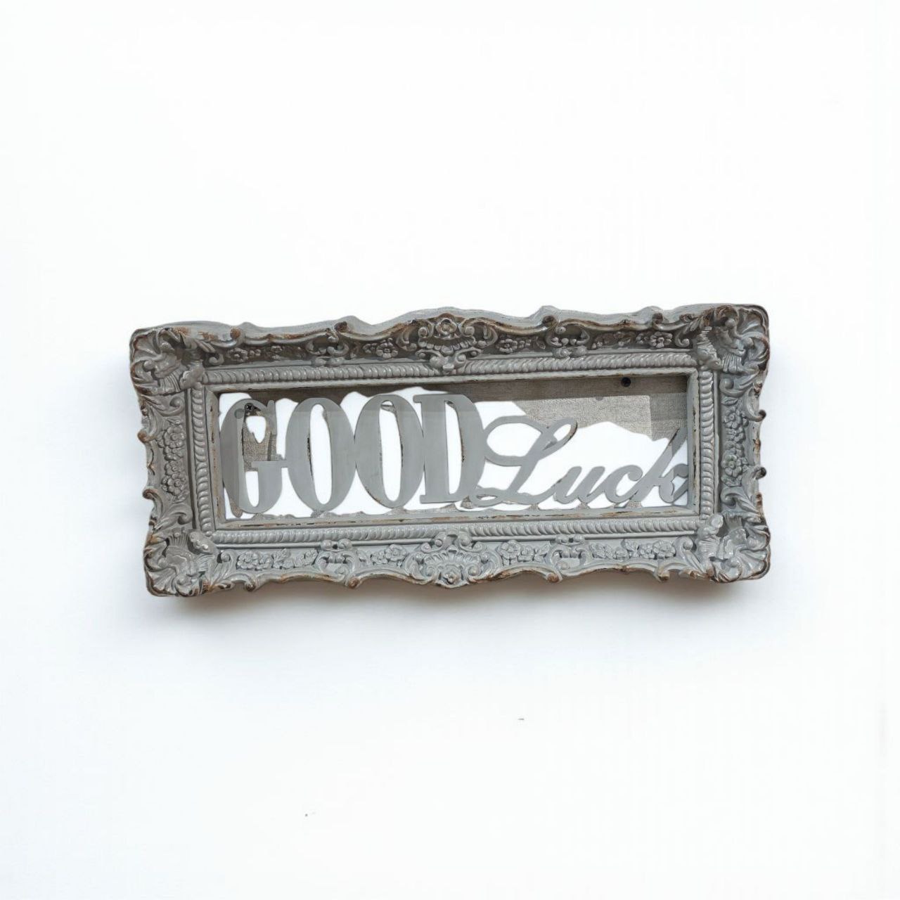 لوحة جدارية تحفيزية مفرغة بستايل شابي شيك من الخشب الطبيعي – تصميم أنيق للمداخل والجدران